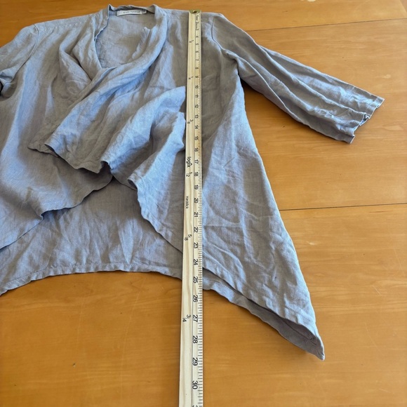 Cut Loose XS open front linen Lagenlook summer cardigan sweater jacket - Picture 6 of 9